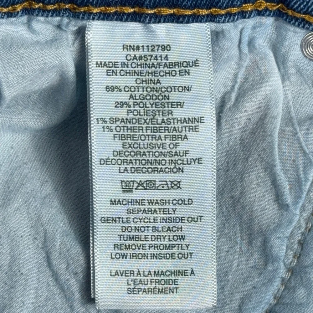 True Religion Ricky Big‎ T Straight Leg Jeans Flap Pockets Size 36 Blue Denim